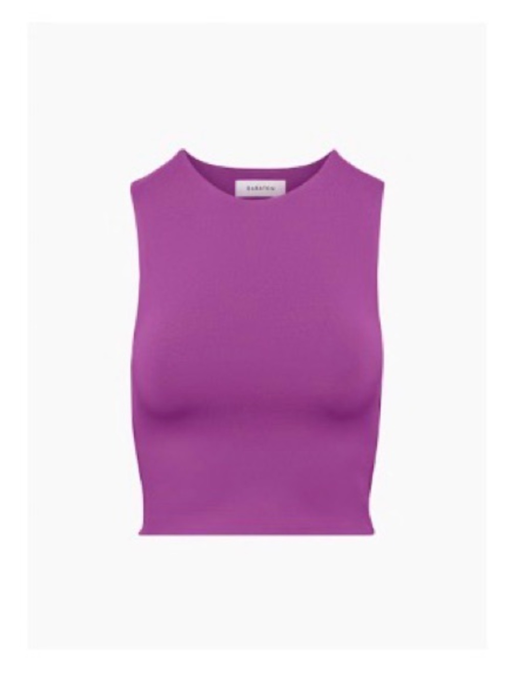 Babaton Fitted Sleeveless Crop Tank - Purple
